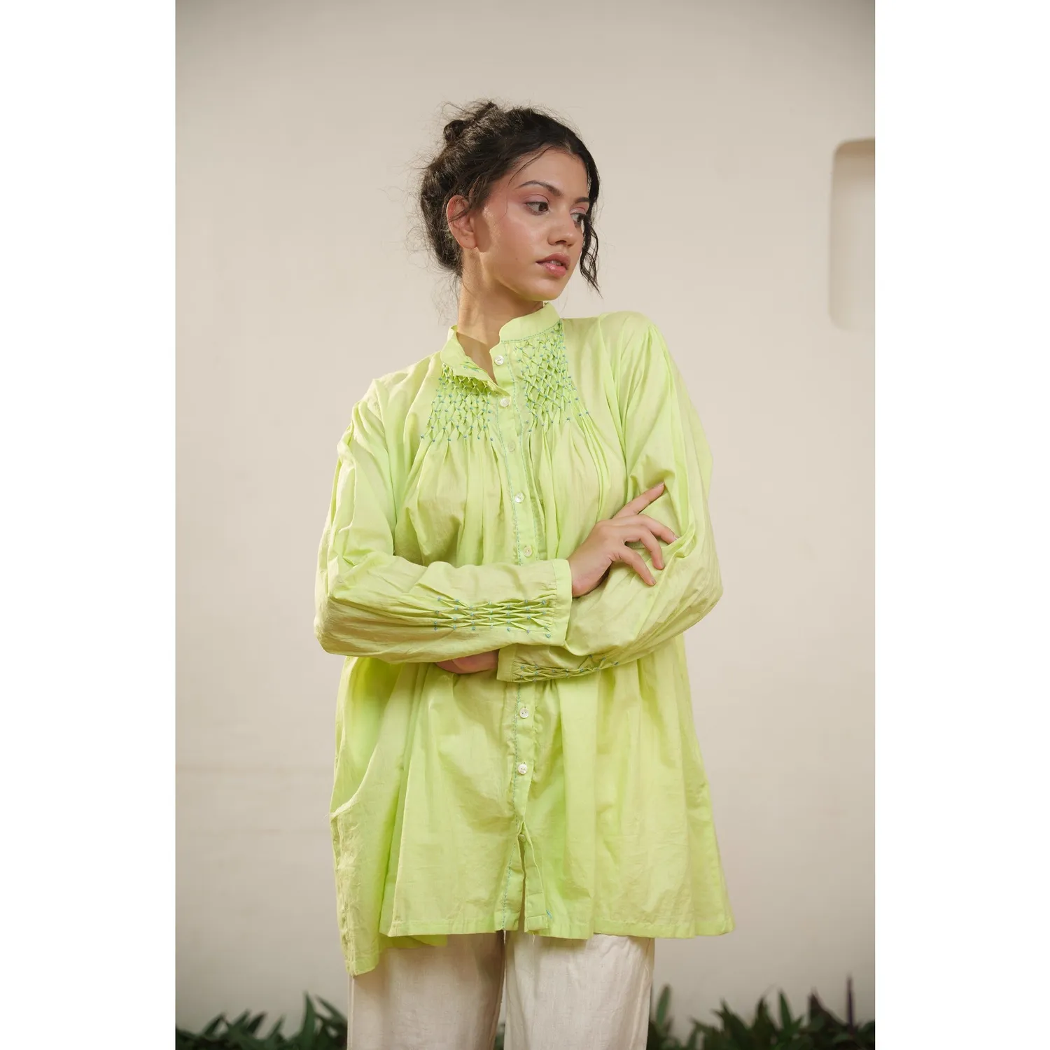 Our Dve Capsule 13 completo donna cotone verde