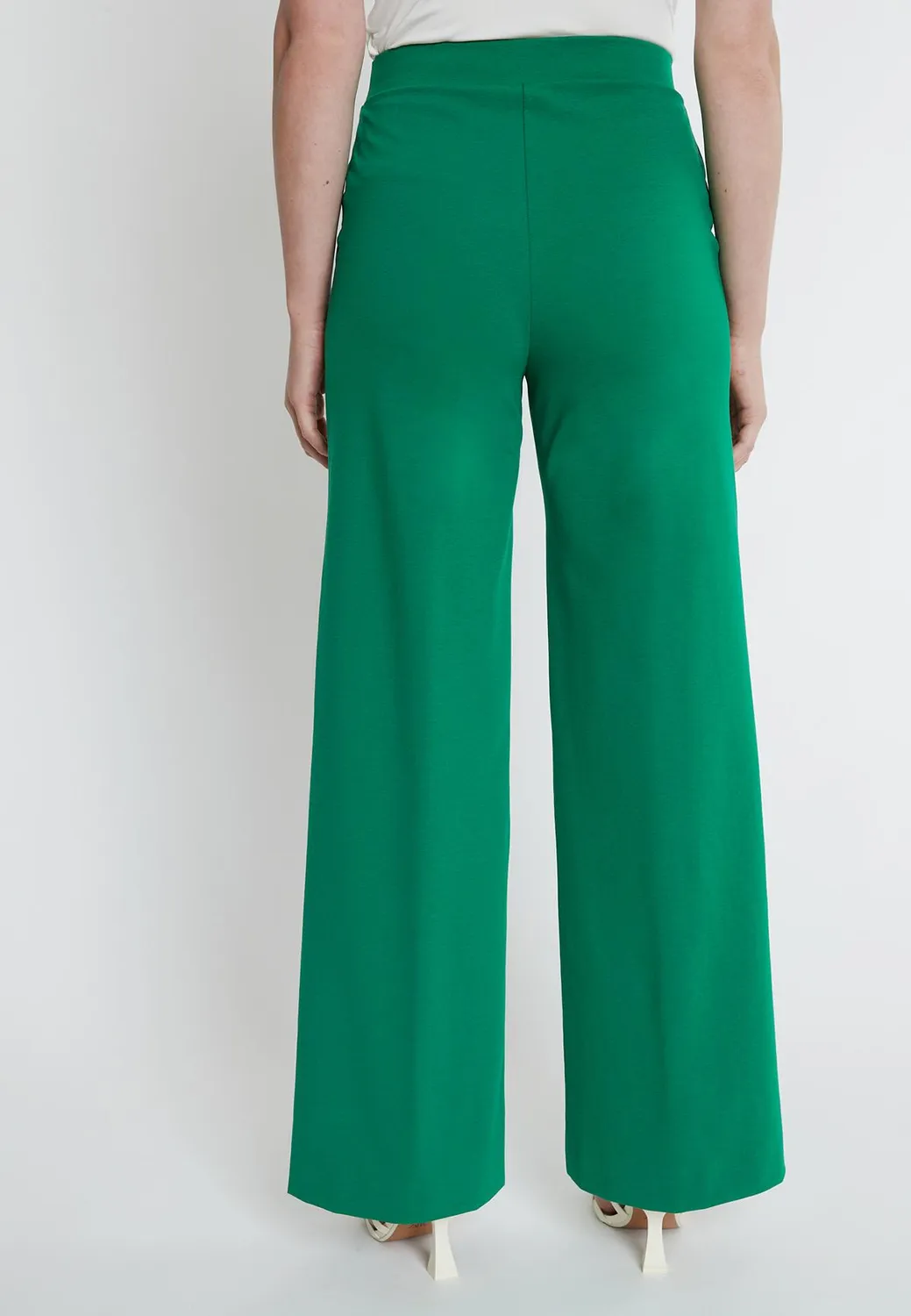 Ana Alcazar Kadowa pantaloni jersey verdi zampa