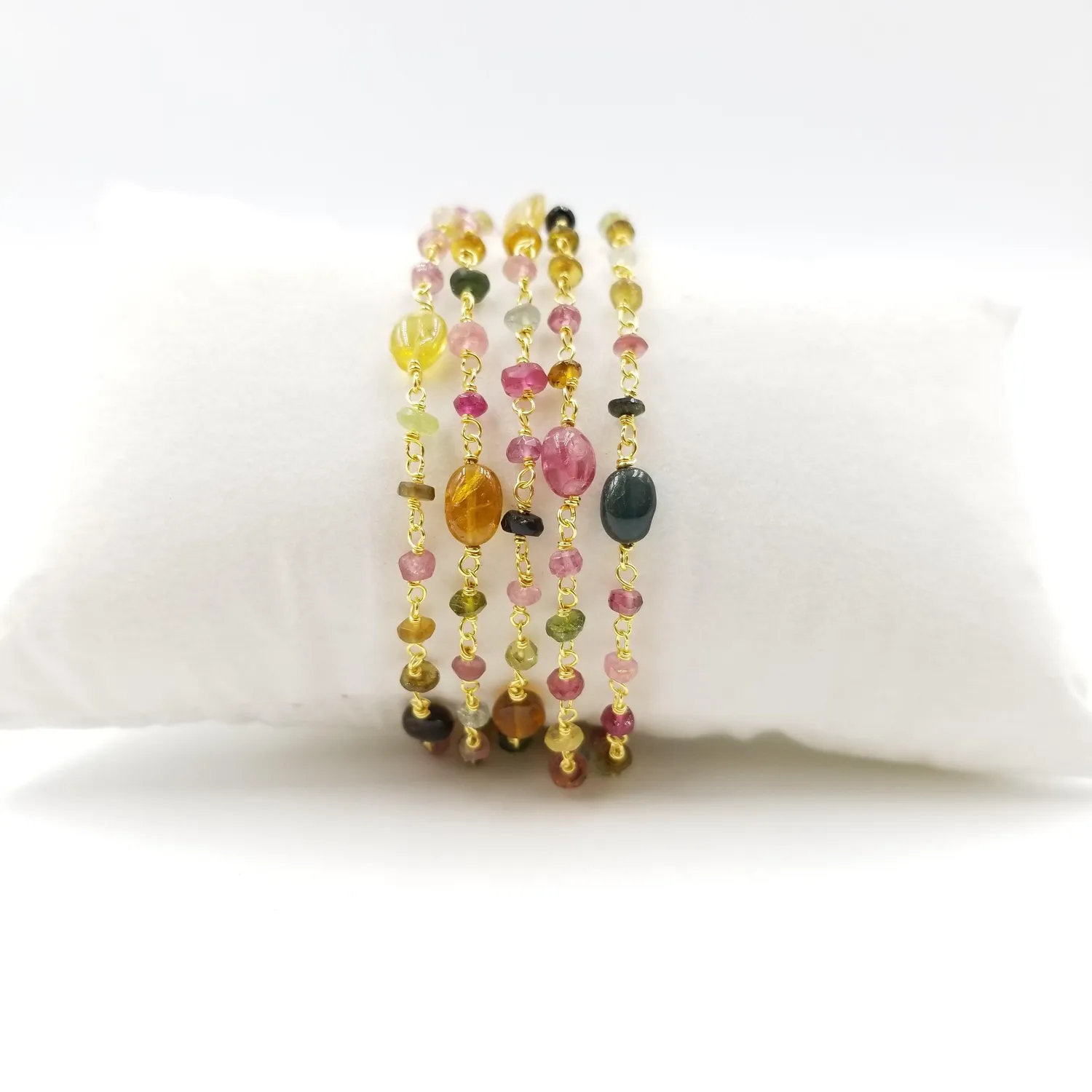 Our Dve Multi-Chain bracciale oro multicolore