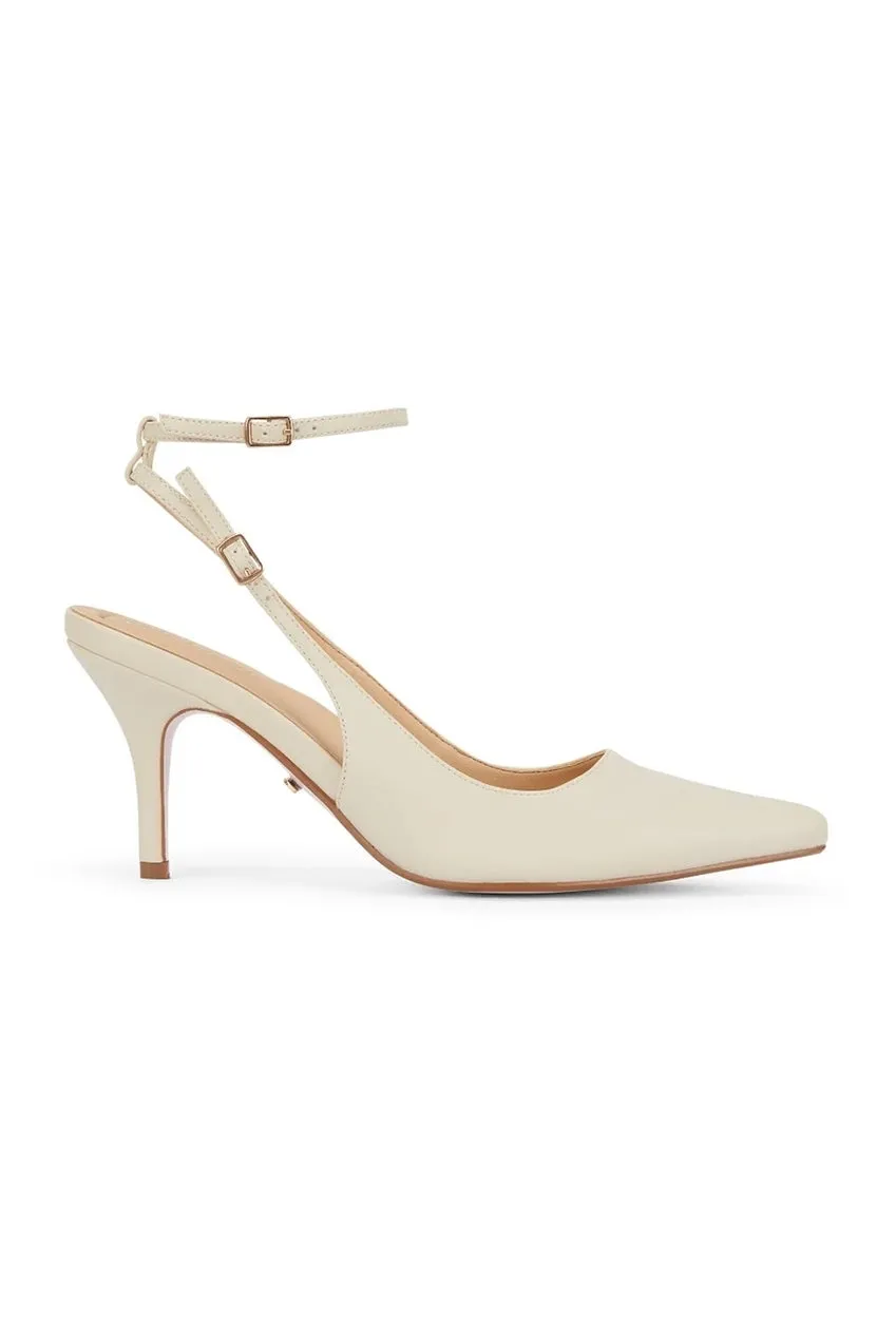Malow London Camila décolleté slingback oro tacco 8,5 cm