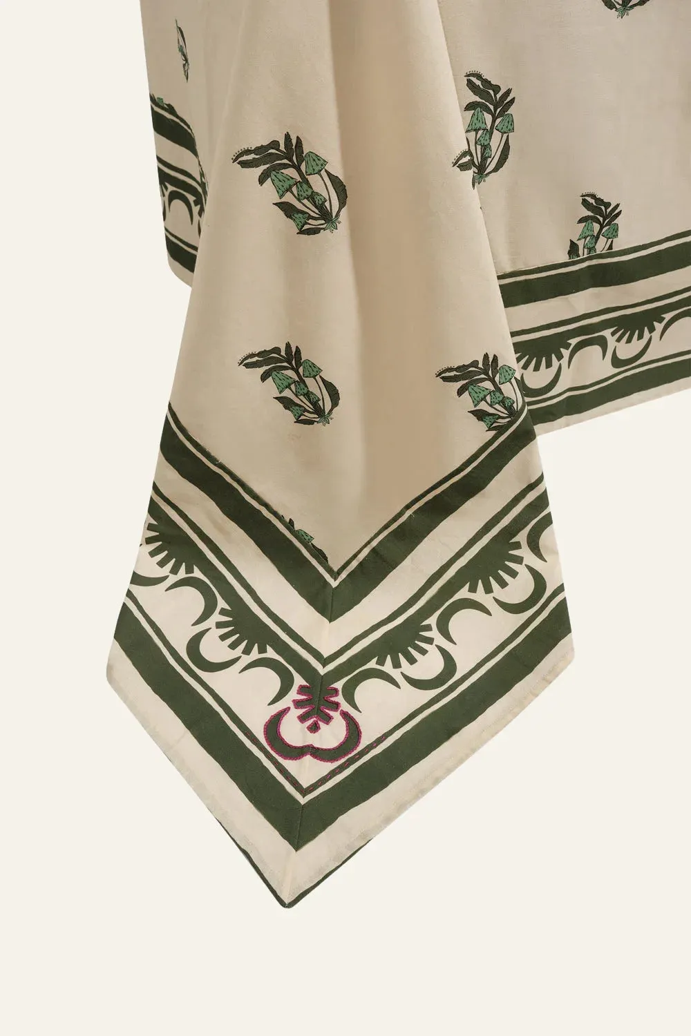 Johanna Ortiz Gems Of The Tropics tovaglia cotone verde unica