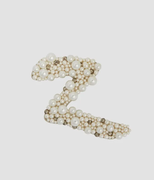 Erdem Pearl Alphabet Brooch Z spilla lettera Z perle