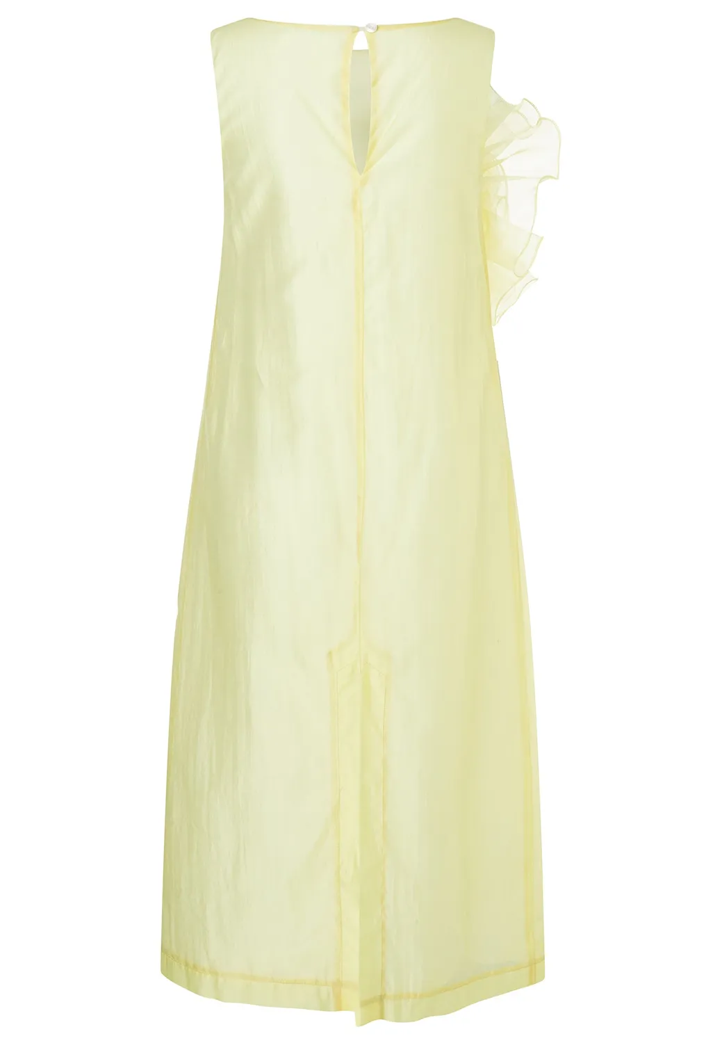 Ana Alcazar Dawna abito midi giallo pastello lyocell
