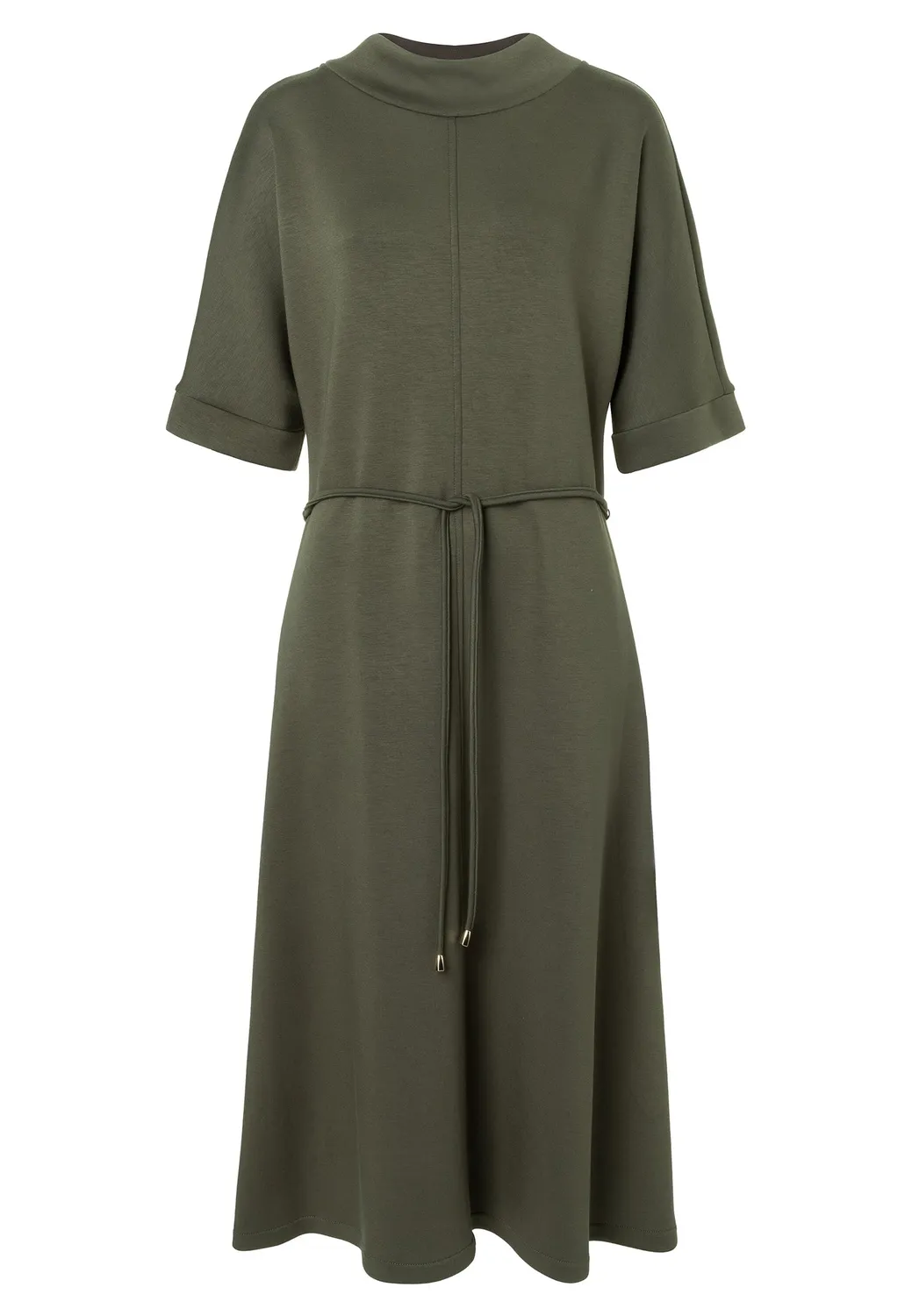 Ana Alcazar Enaly abito midi jersey con cintura