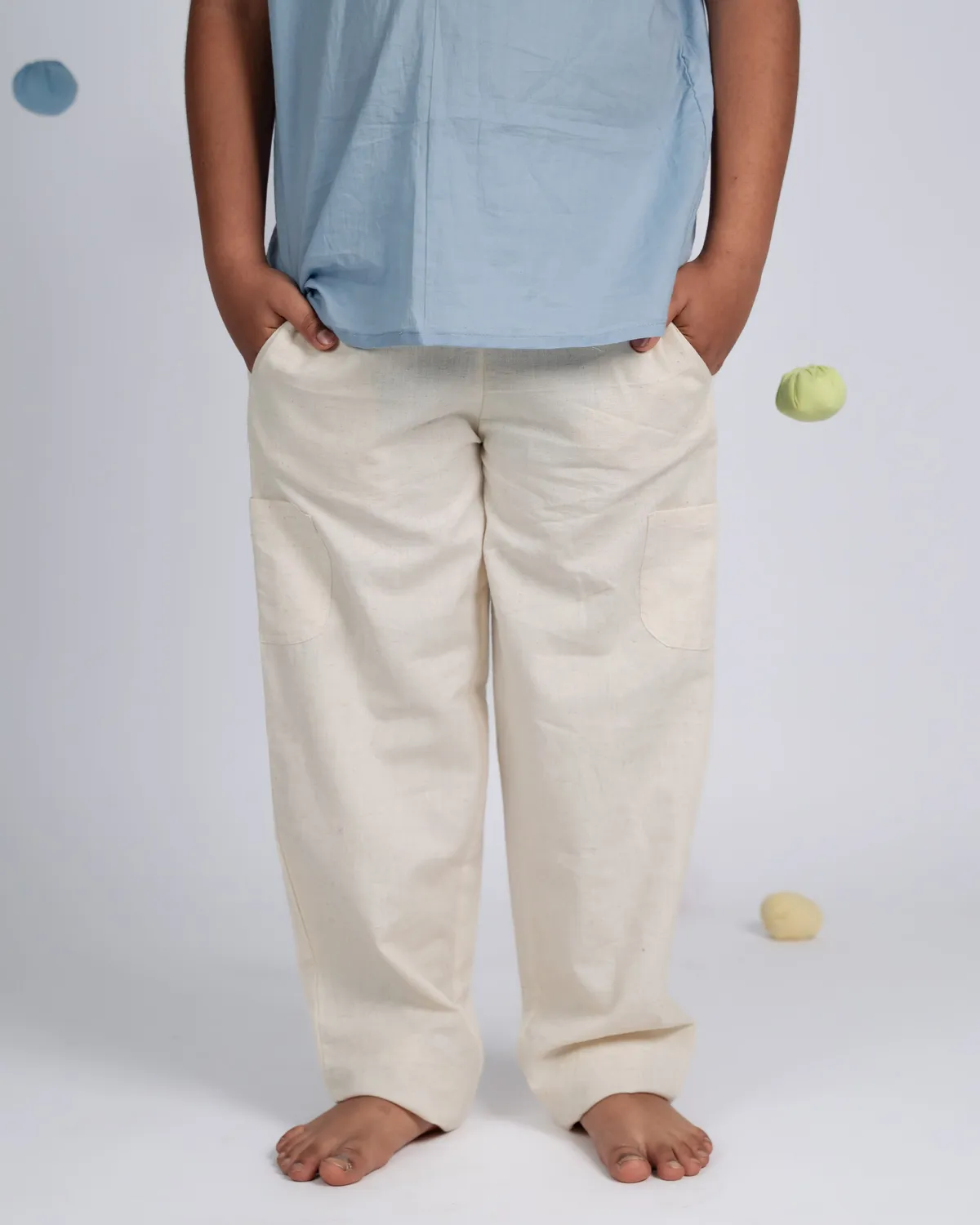 Our Dve Mini Elite completo bambino cotone blu beige