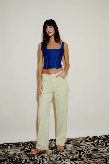 Dahlia Cecil pantaloni unisex cotone khadi dritti