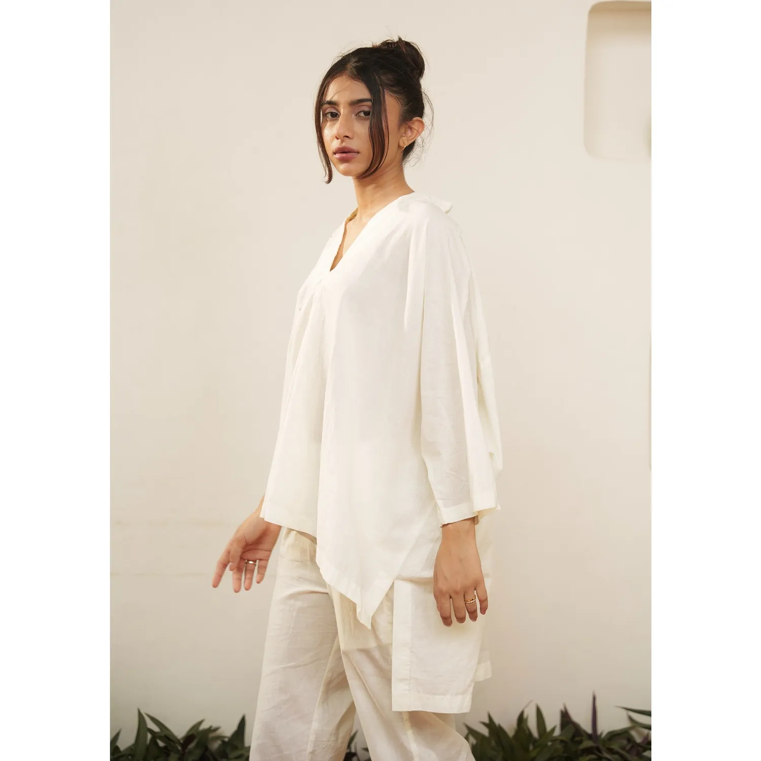Our Dve Capsule 20 camicia beige cotone