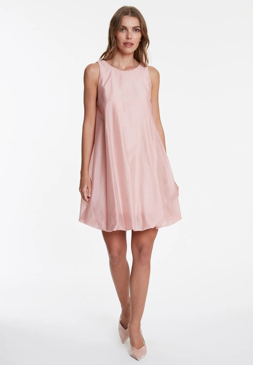 Ana Alcazar Wakesa abito palloncino rosa lyocell