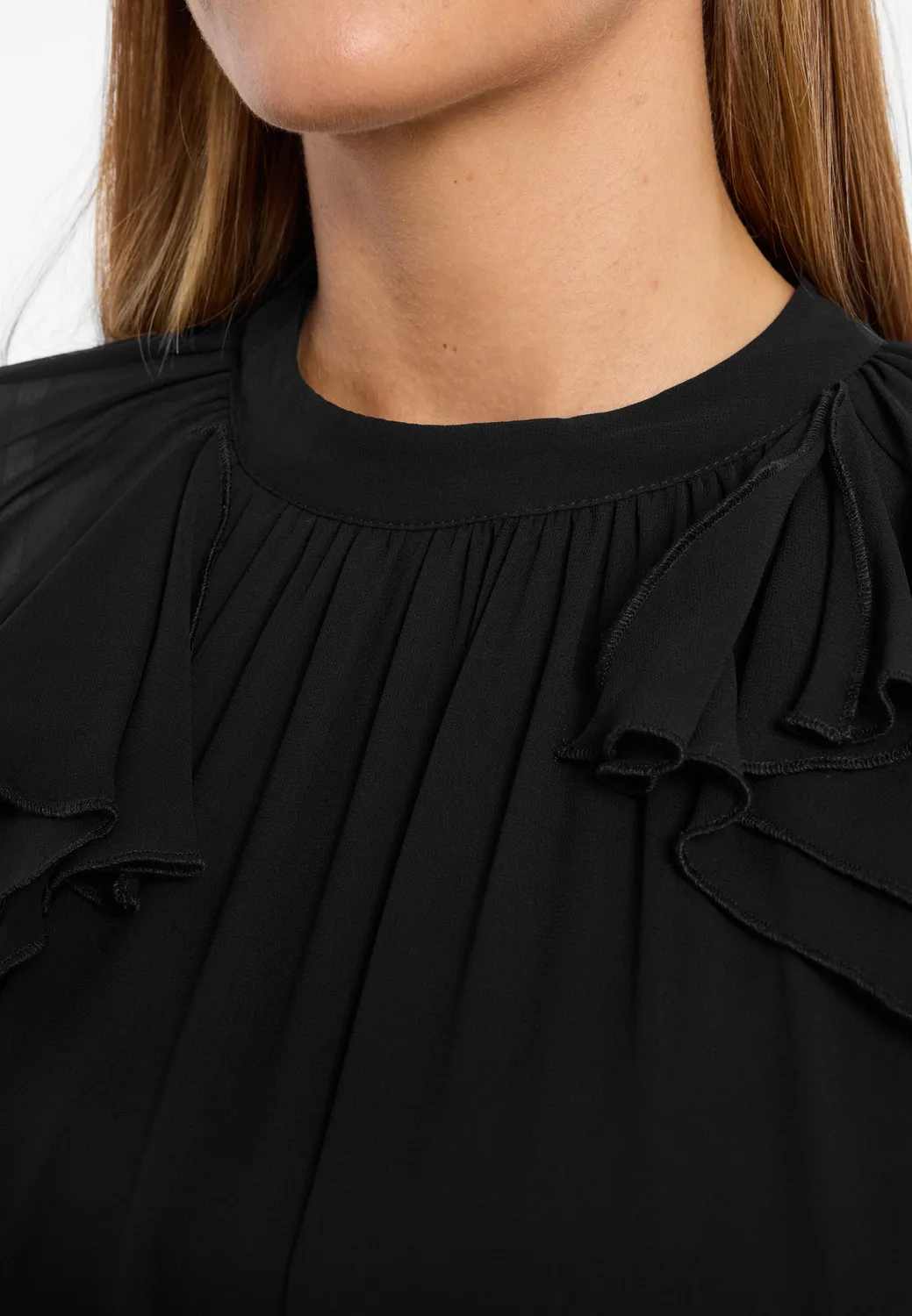 Ana Alcazar Ablya abito chiffon rosa midi