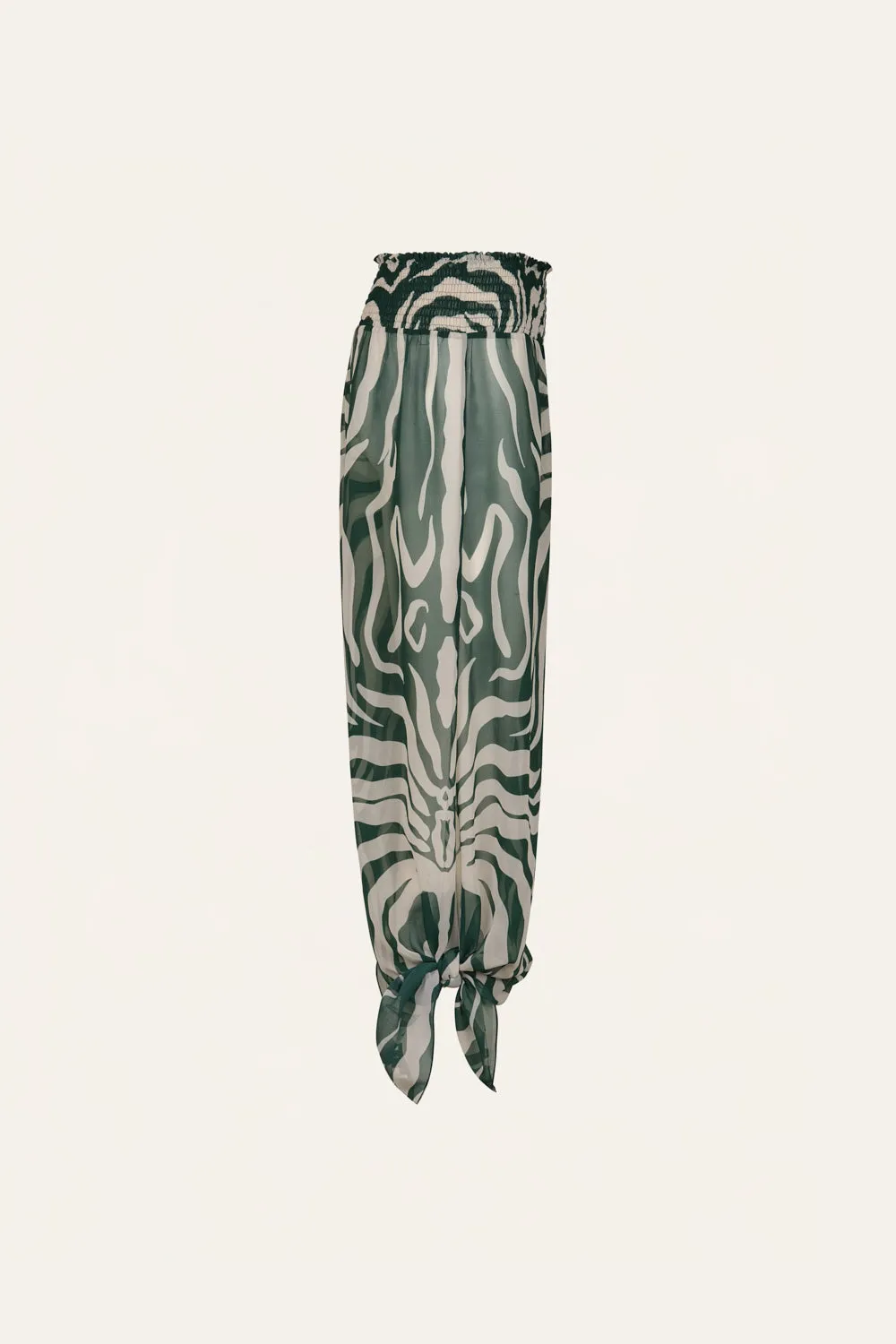 Johanna Ortiz In Eternity pantaloni palazzo georgette verde
