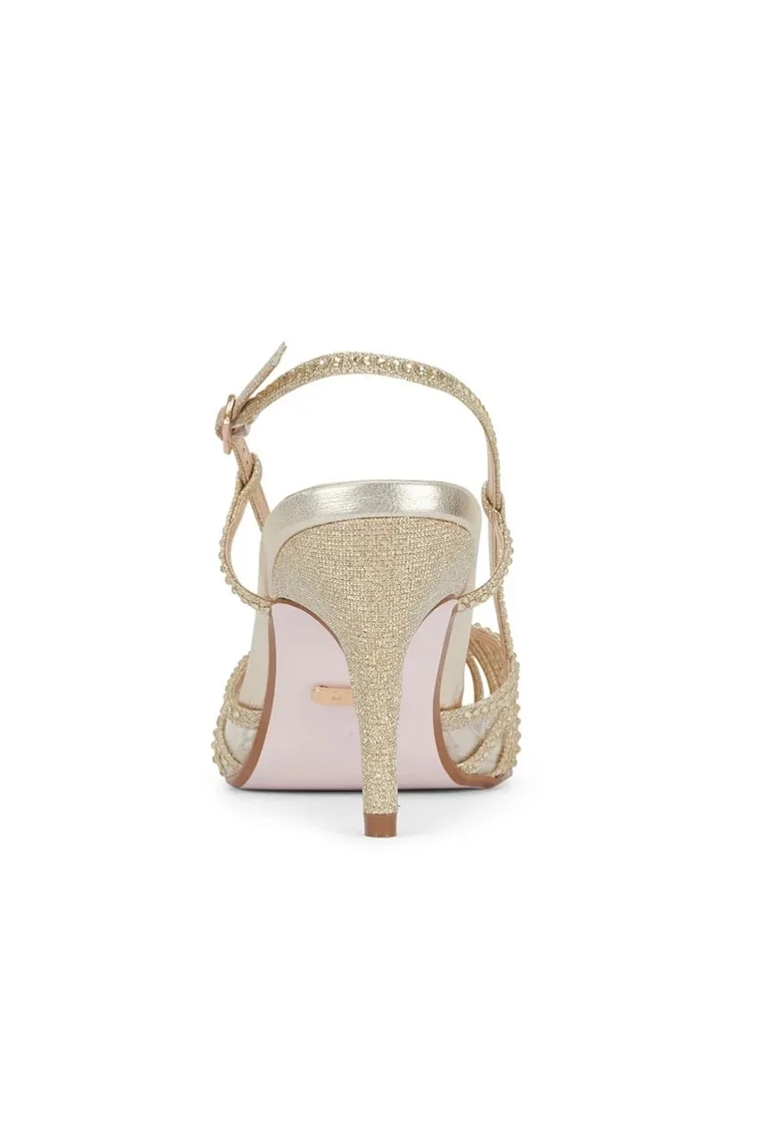 Malow London Selena décolleté slingback neri tacco 8,5