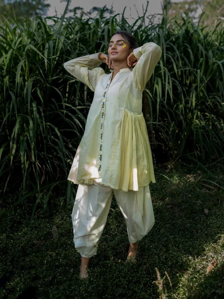 Our Dve Earl Set completo top pantaloni giallo