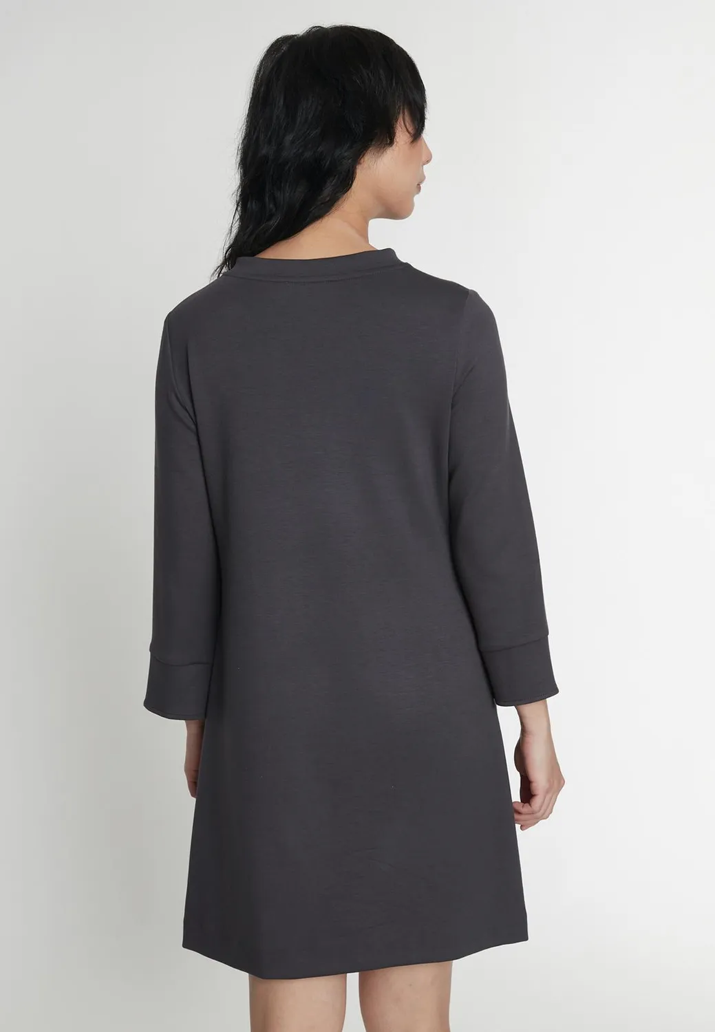 Ana Alcazar Inosa abito svasato grigio corto