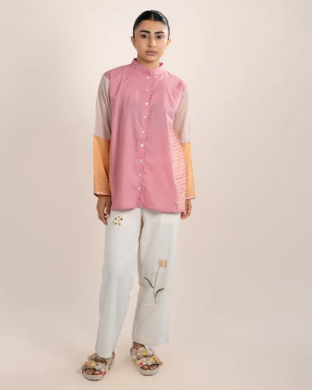Our Dve Lyra Shirt camicia rosa flesh cotone donna