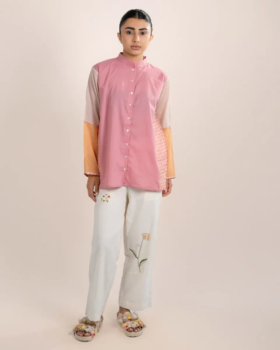 Our Dve Lyra Shirt camicia rosa flesh cotone donna
