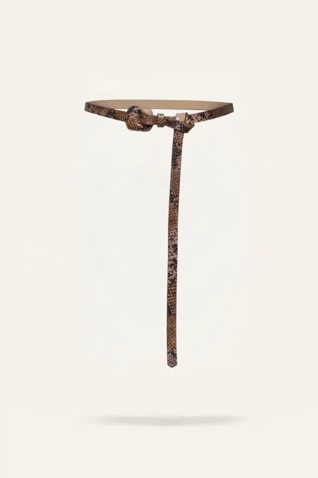 Johanna Ortiz Python Ancestral cintura pelle marrone