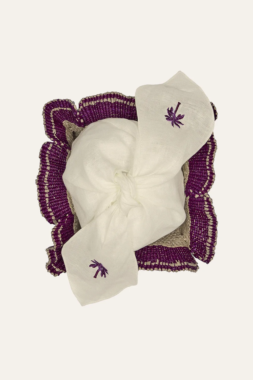Johanna Ortiz Mushroom Mandala cestini pane set 4 pezzi rosa