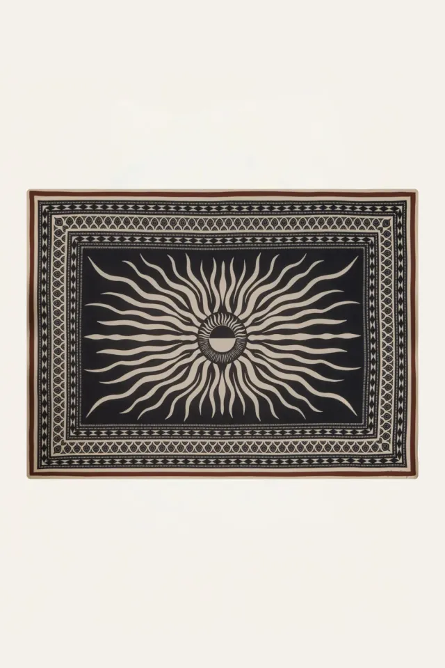 Johanna Ortiz Golden Horizon pareo cotone nero taglia unica