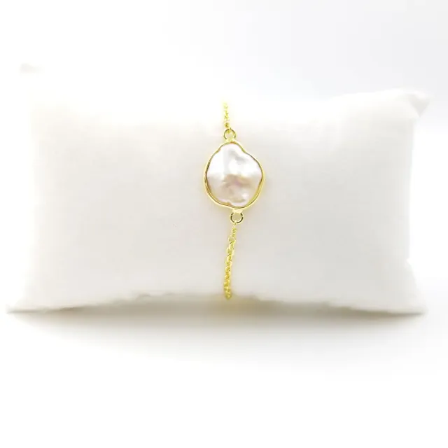 Our Dve bracciale perla singola oro 18k