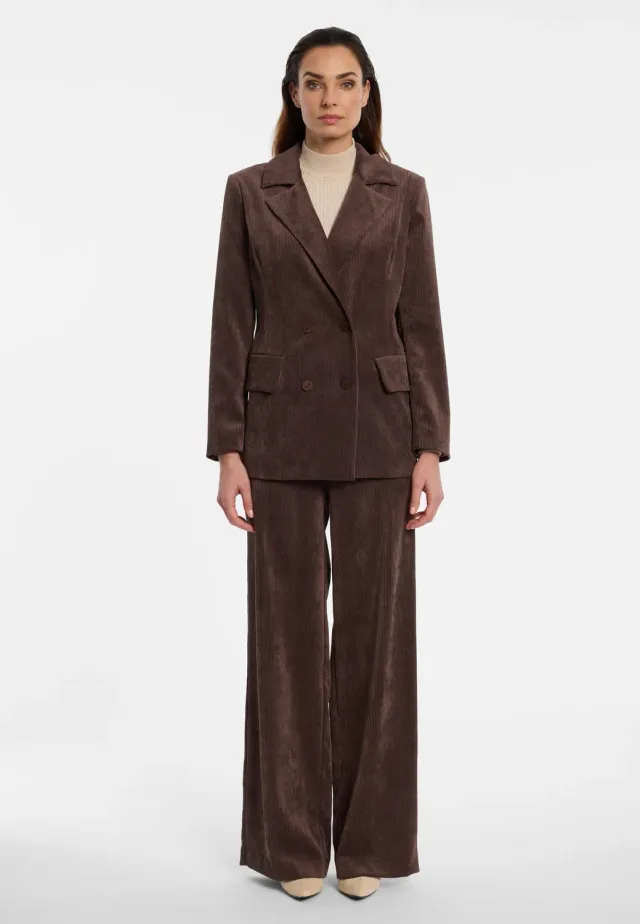 Ana Alcazar Enlivoa blazer velluto marrone