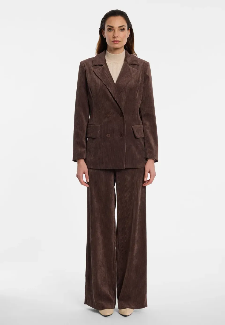 Ana Alcazar Enlivoa blazer velluto marrone