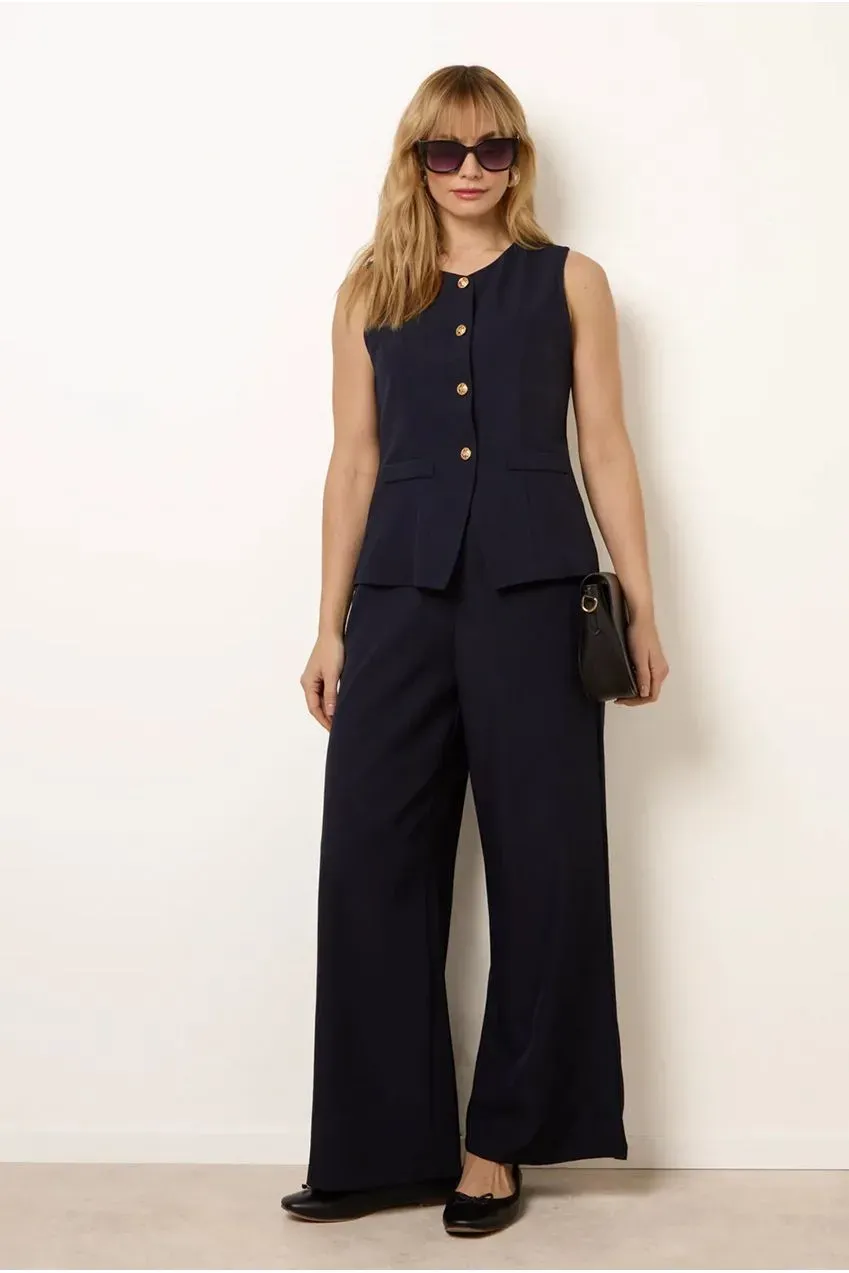 Blue Vanilla Tailored Two-Piece completo coordinato navy elegante