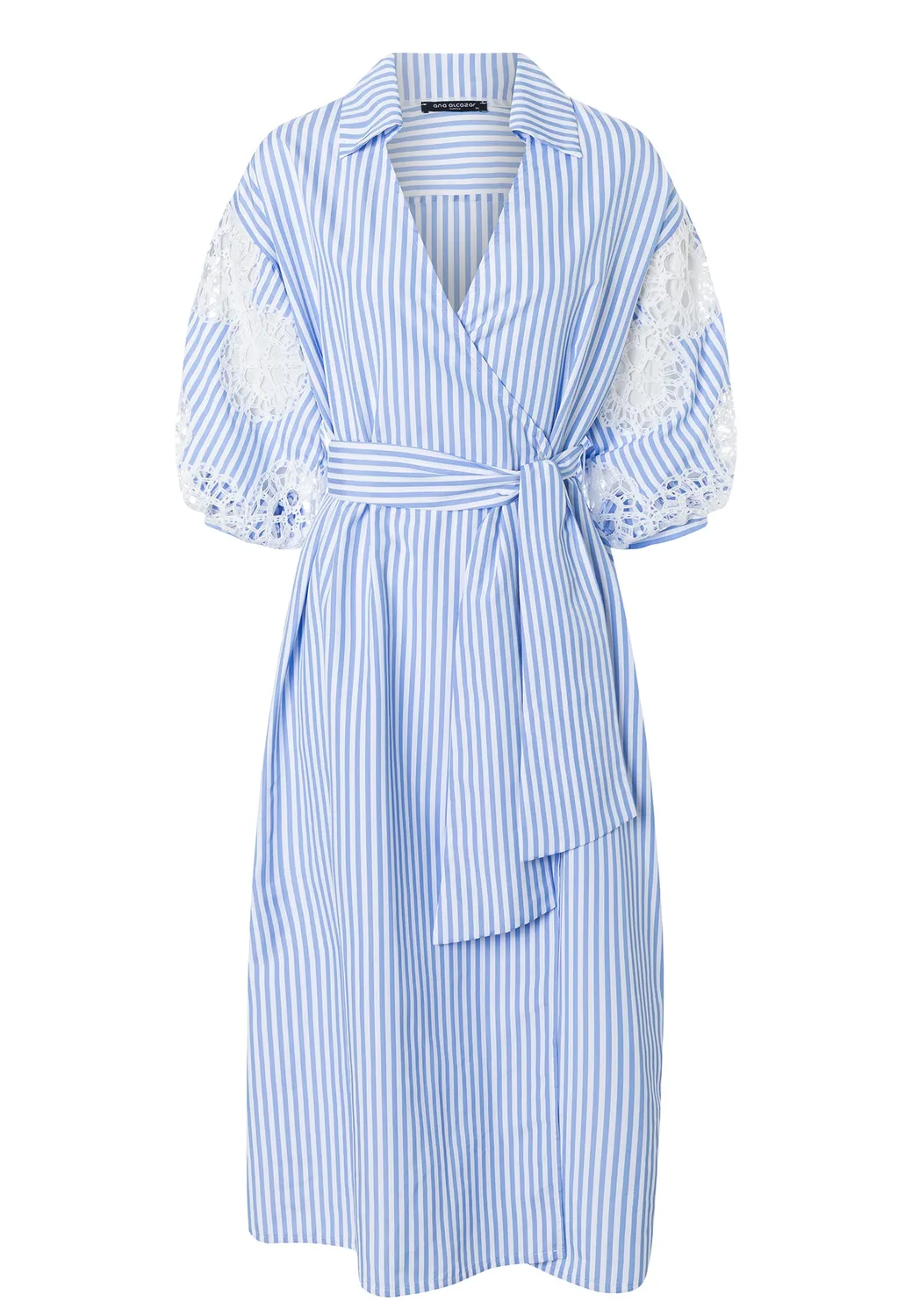 Ana Alcazar Dazra abito camicia midi a righe