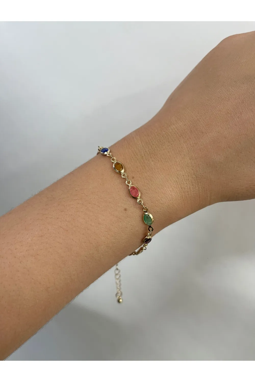 SVNX Oval Chain JE402001 Bracciale Multicolore Cristalli