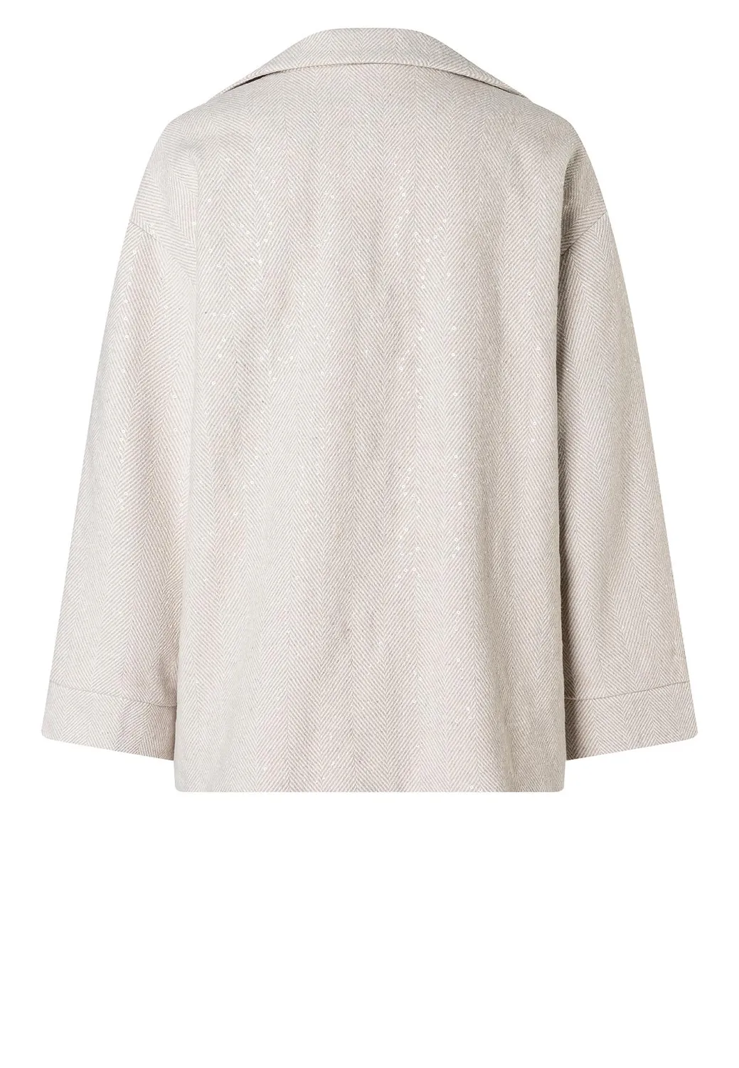 Ana Alcazar Aba giacca lana beige spigato