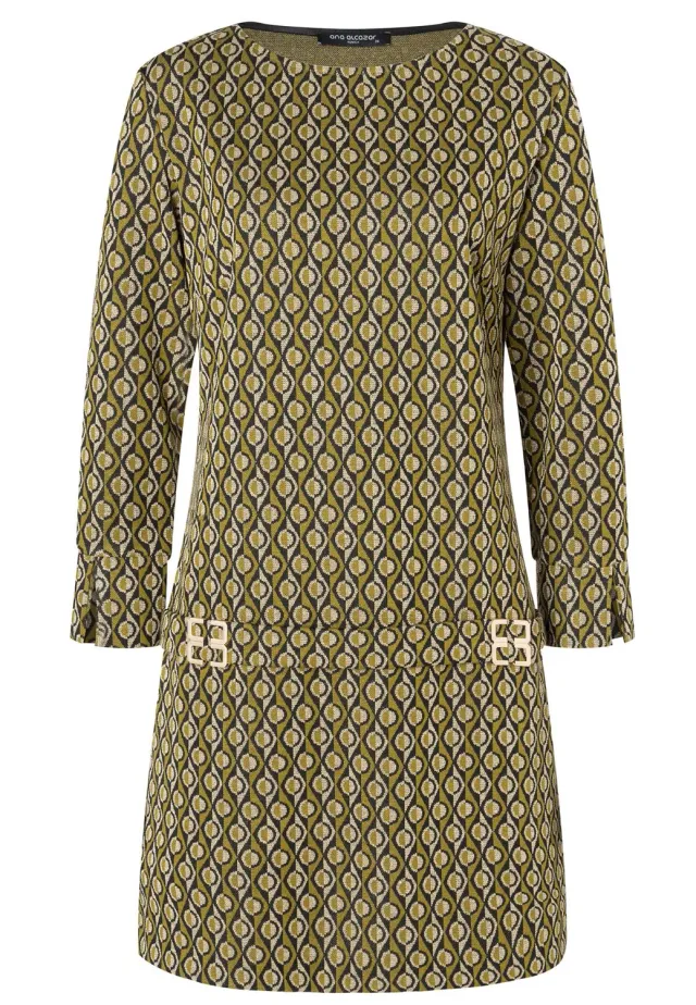 Ana Alcazar Penalisa abito tunica verde lurex