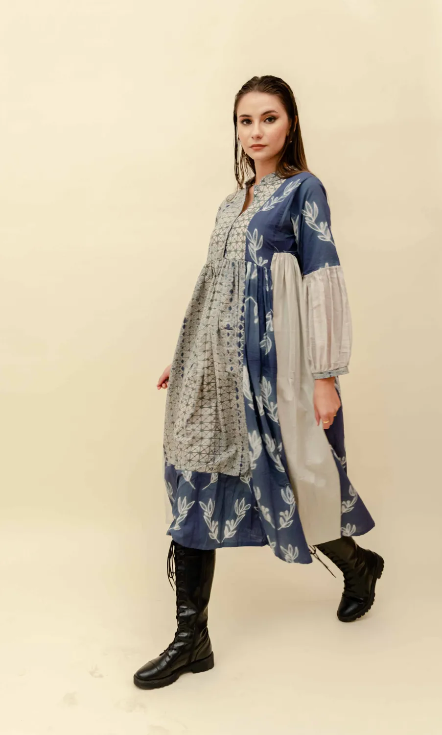 Our Dve Sugandha Vestito Cotone Regular Fit