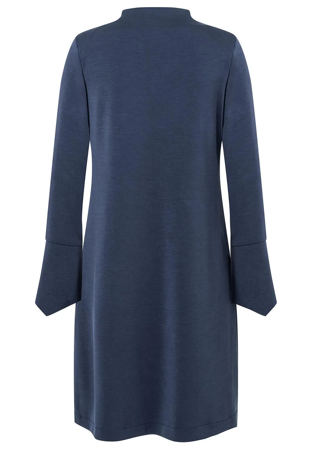 Ana Alcazar Sebori abito blu linea A ufficio