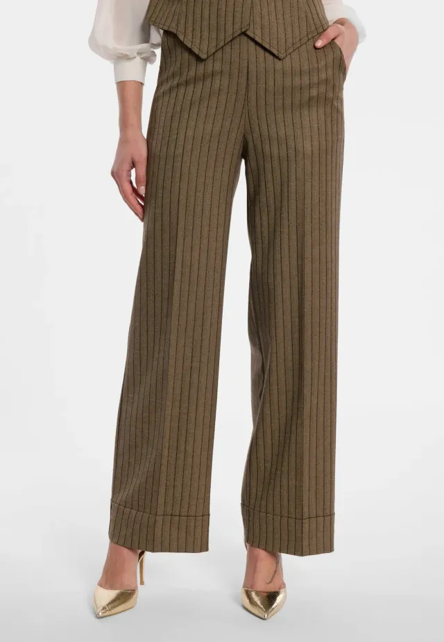 Ana Alcazar Endessa pantaloni marlene gessato
