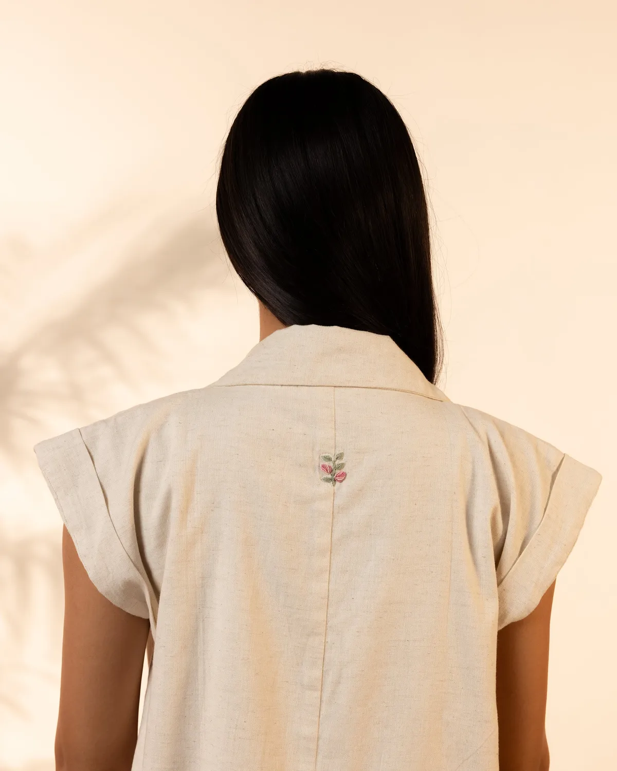 Our Dve Tangerine Blossom giacca top beige