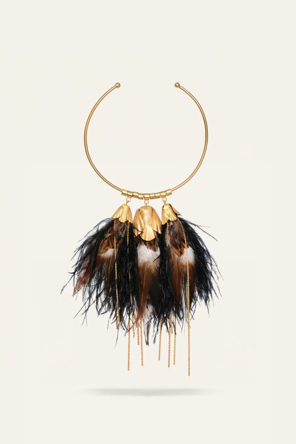Johanna Ortiz Grace Of Fortune collana choker piume