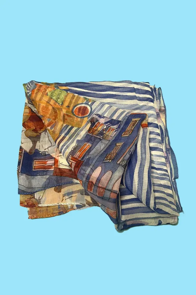 Antica Sartoria DV1823 foulard turchese Napoli