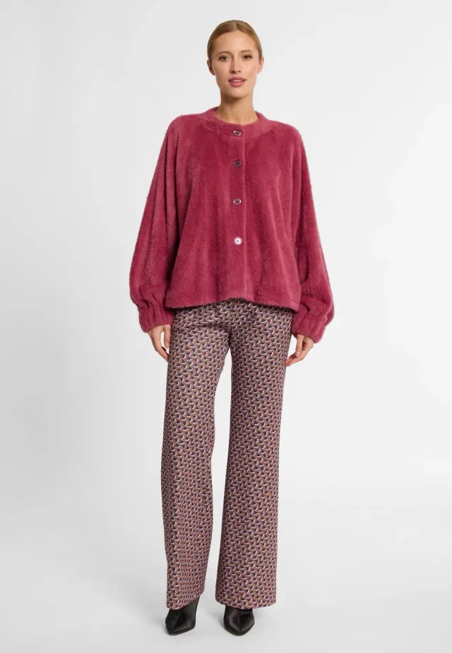Ana Alcazar Enayris giacca pelliccia bordeaux