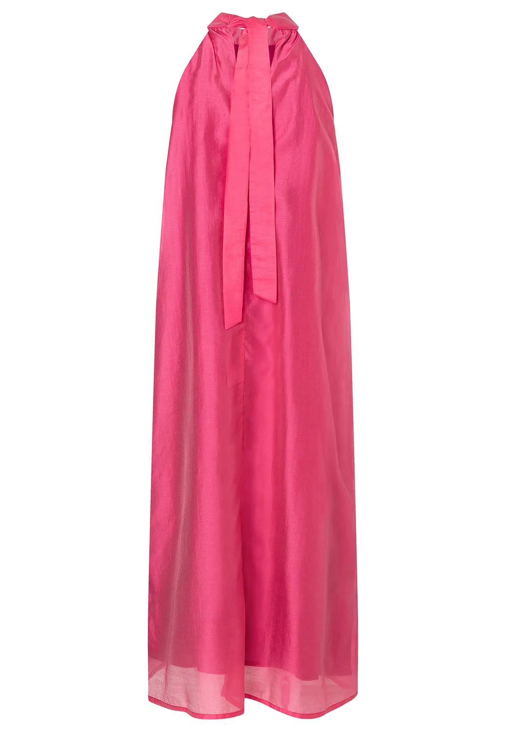 Ana Alcazar Wakany abito lungo rosa in lyocell