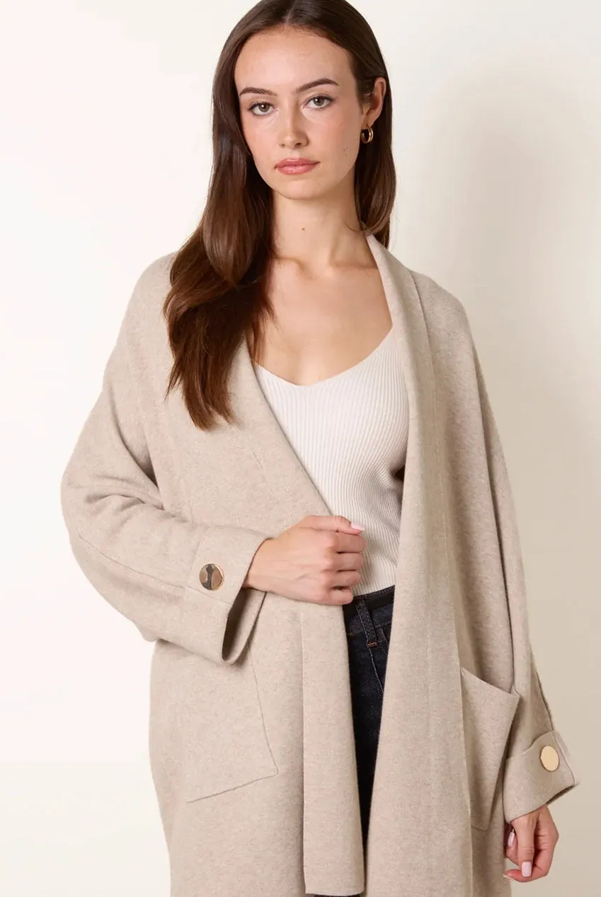 Blue Vanilla cardigan cioccolato chunky taglia unica