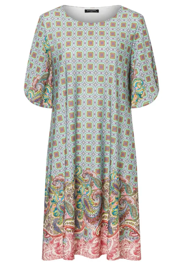 Ana Alcazar Lumis abito chemisier paisley corto