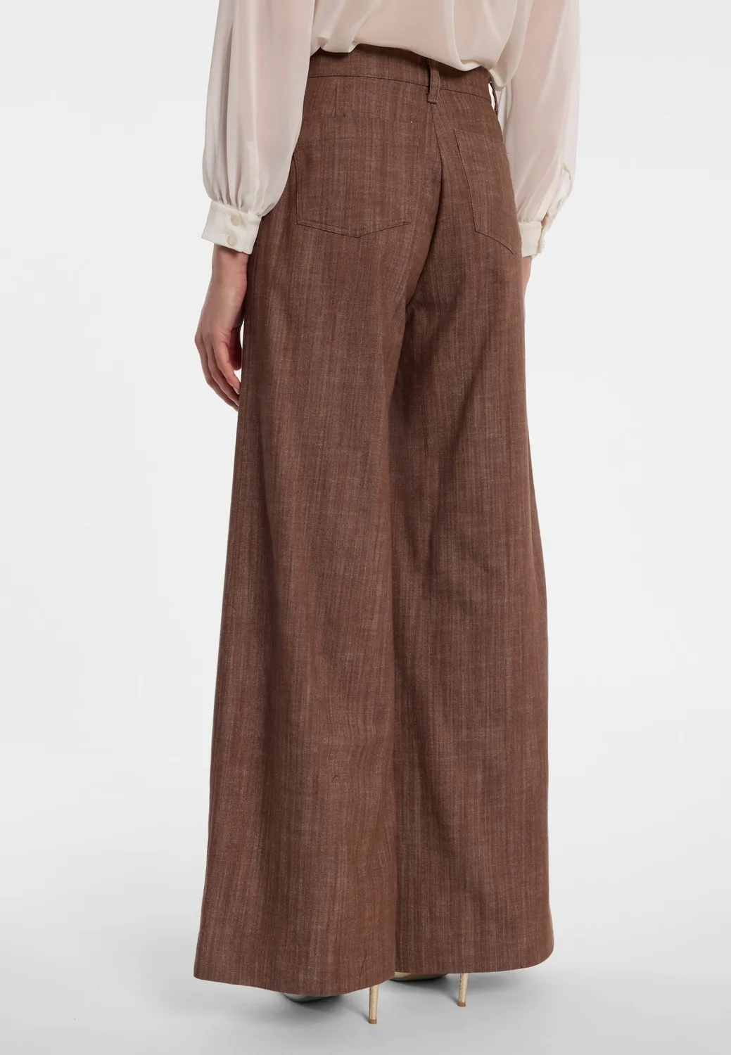Ana Alcazar Endylis jeans marina cognac elasticizzato