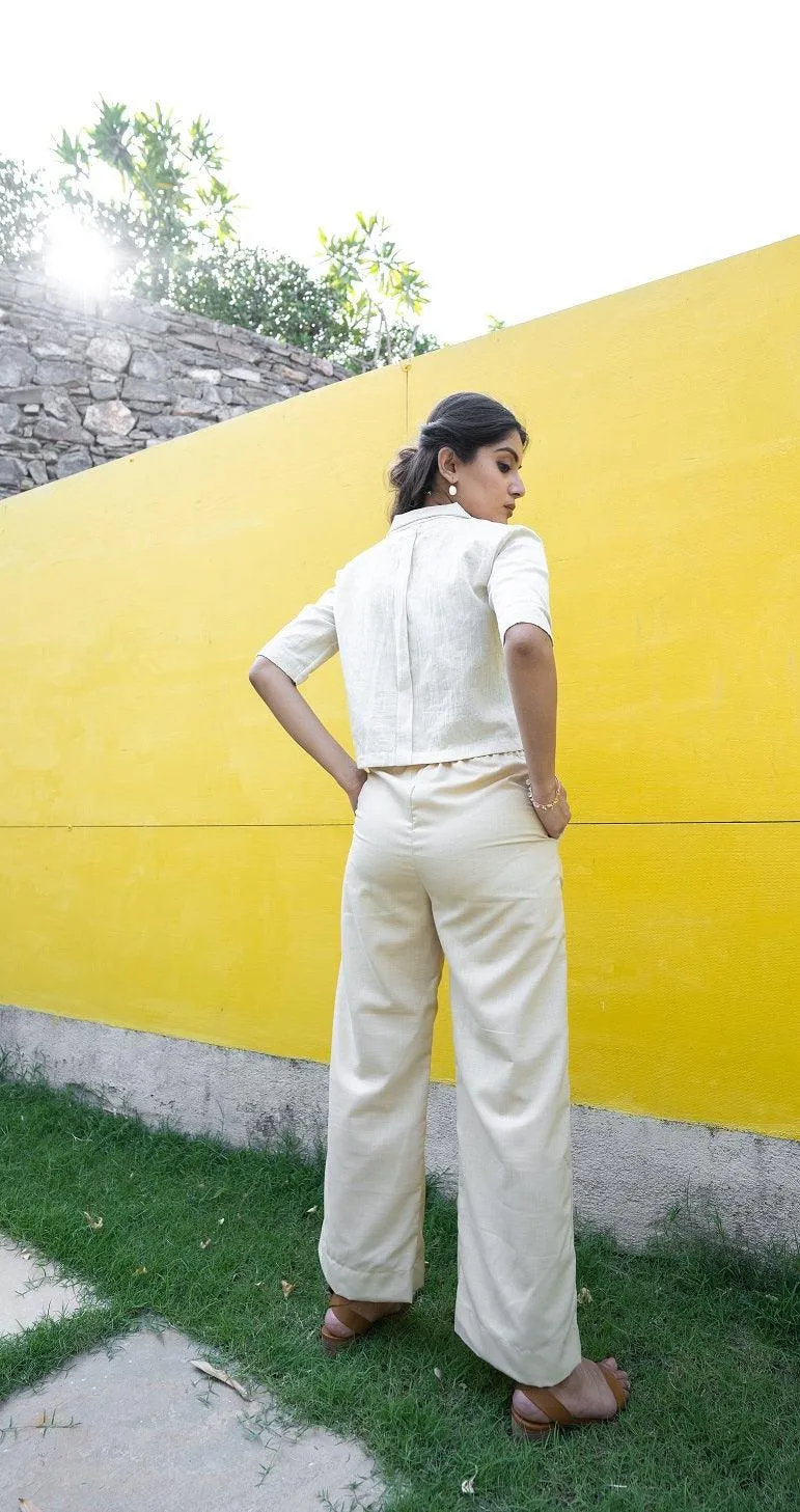 Our Dve Crop Shirt camicia corta tessuto a mano