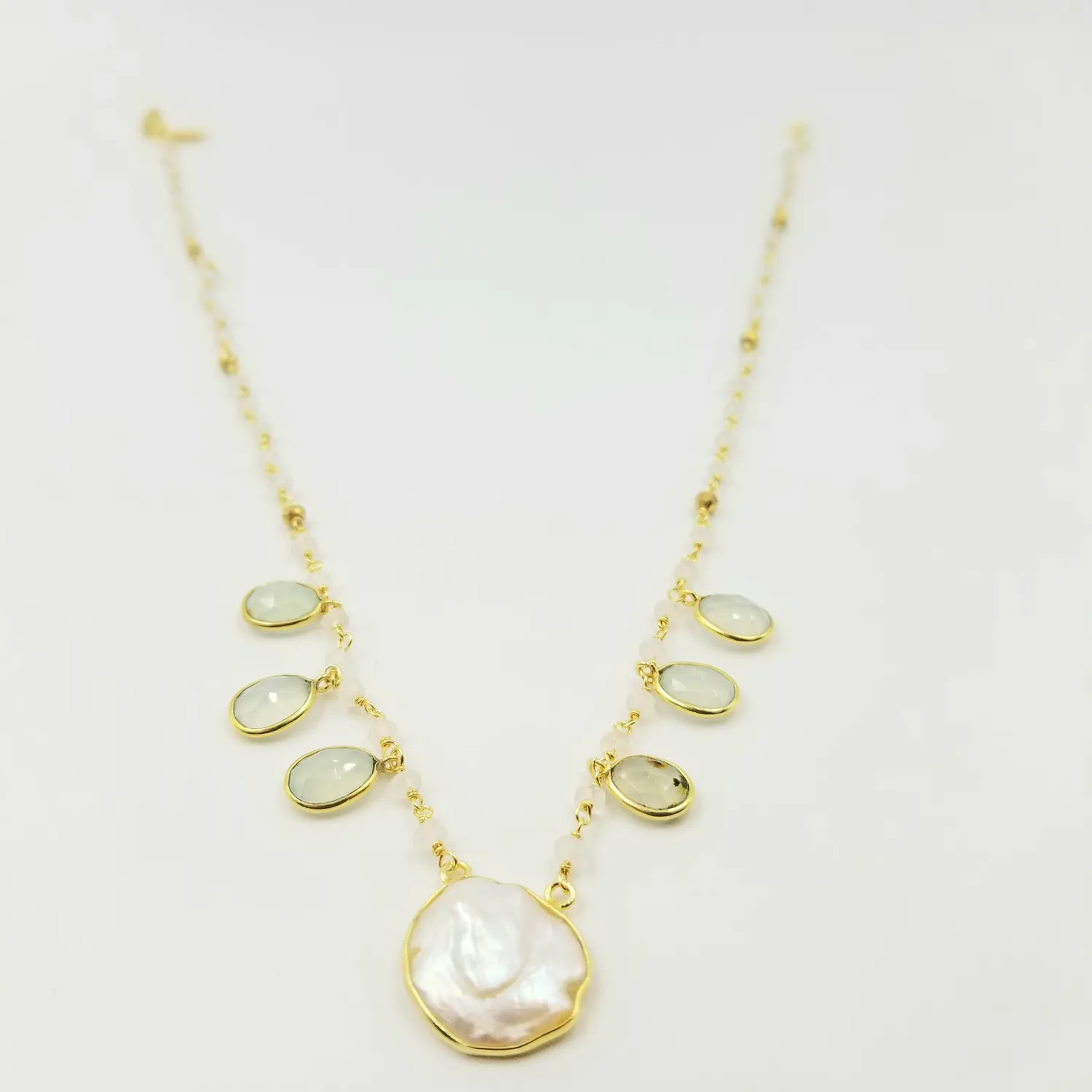 Our Dve Stark Pearl Choker collana perle placcata oro