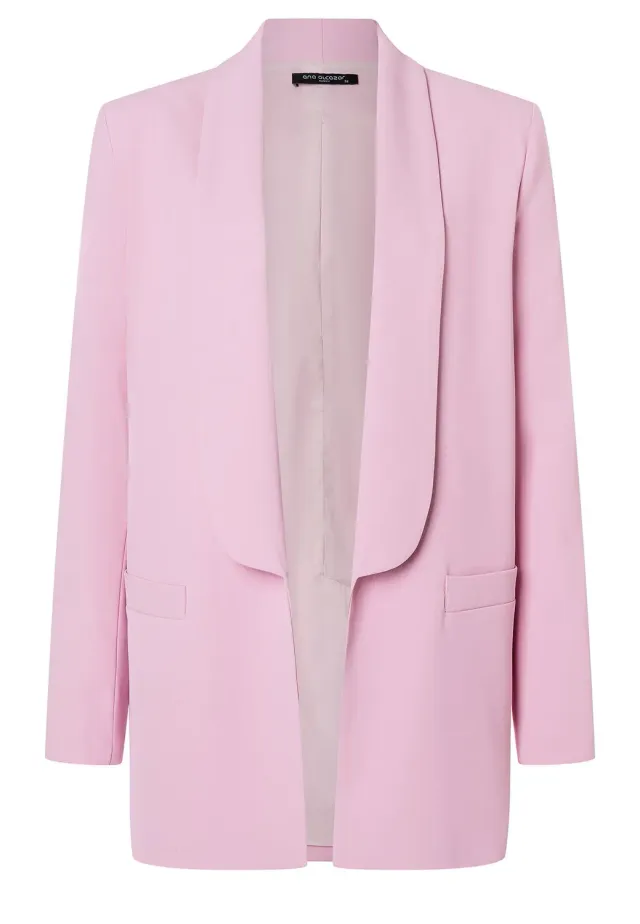 Ana Alcazar Zada blazer oversize rosa aperto