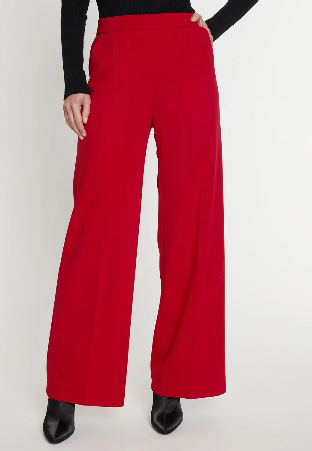 Ana Alcazar Megany pantaloni Marlene rossi larghi
