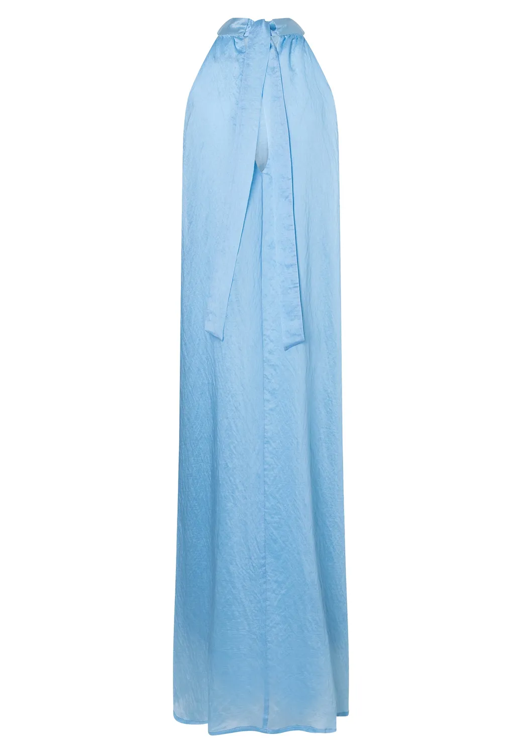Ana Alcazar Dayen abito lungo halterneck blu lyocell