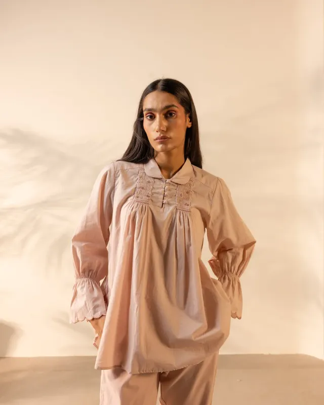 Our Dve Zesty Top top Flamingo Pink cotone