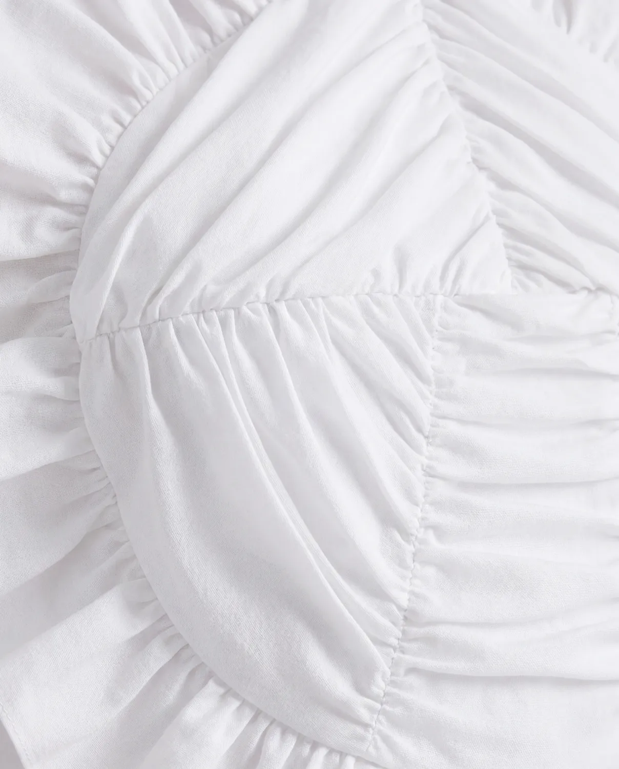 Violante Nessi Royal top bianco cotone elasticizzato