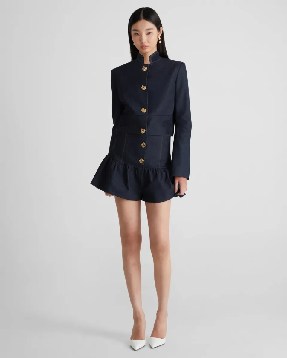 Violante Nessi Vicente giacca denim blu organico IT 42