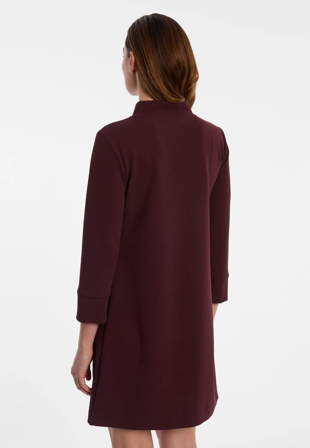 Ana Alcazar Evira tubino elegante drappeggio oro